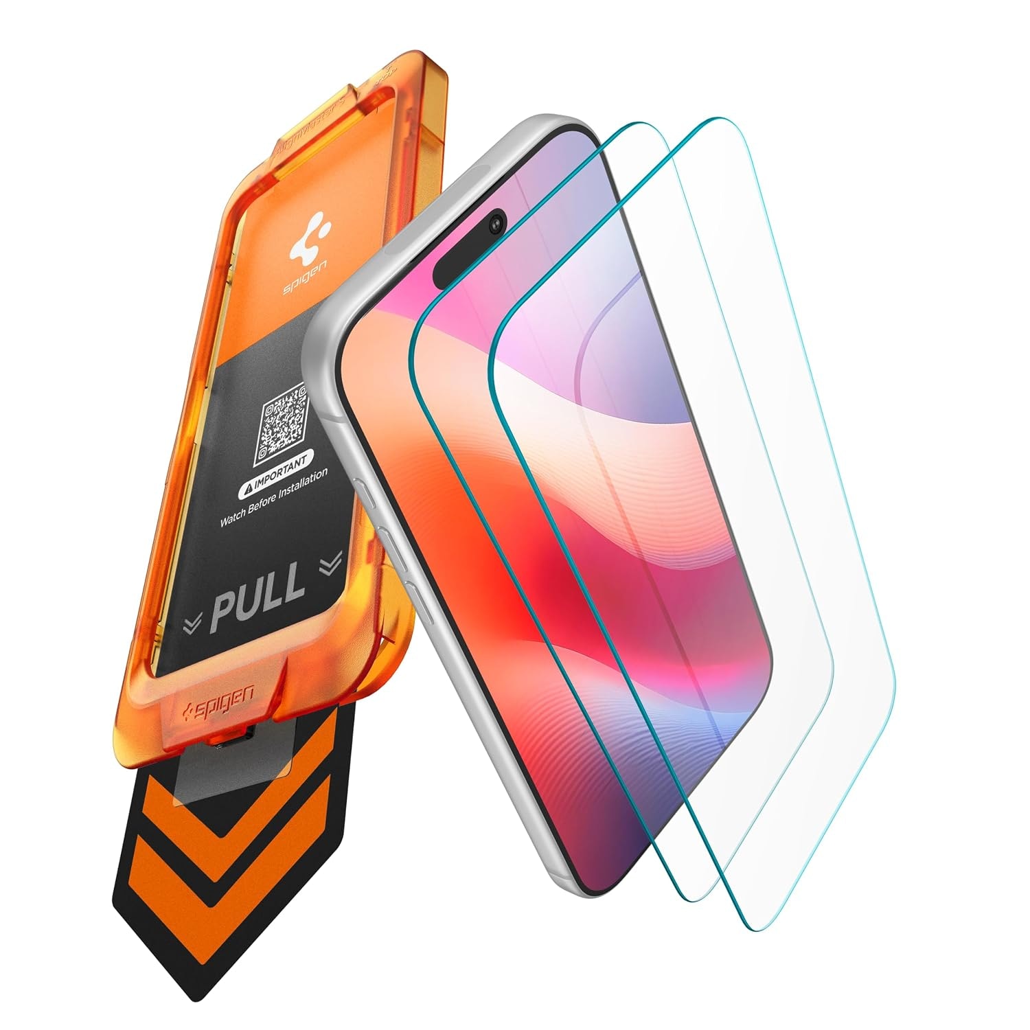 Spigen AlignMaster S Tempered glass for iPhone 18 Pro / 17 Pro | [2Pack] Screen Protector Guard