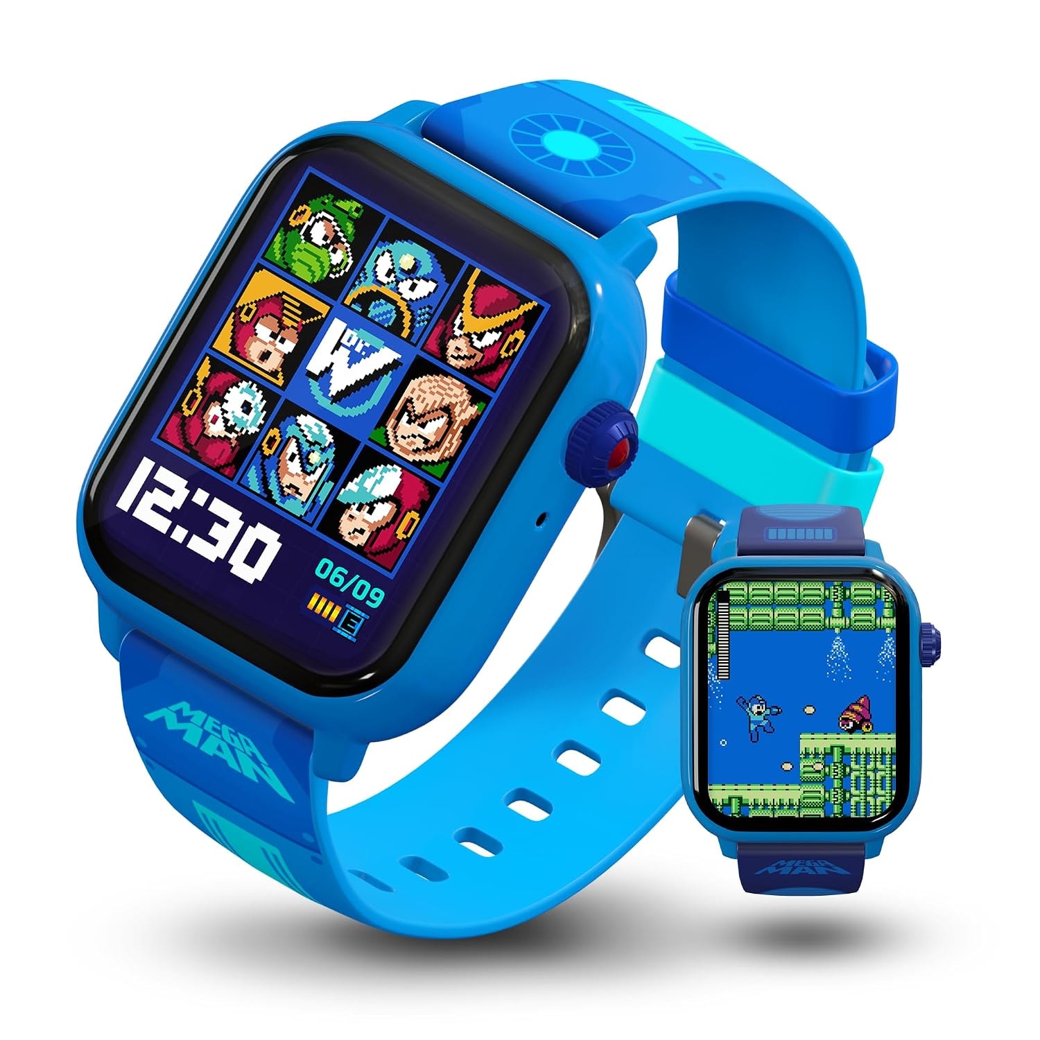 My Play Watch Mega Man Retro Gaming Smartwatch, Built from Mega Man™ 2 | Classic & Arcade Modes, No Wi-Fi or Bluetooth, He...