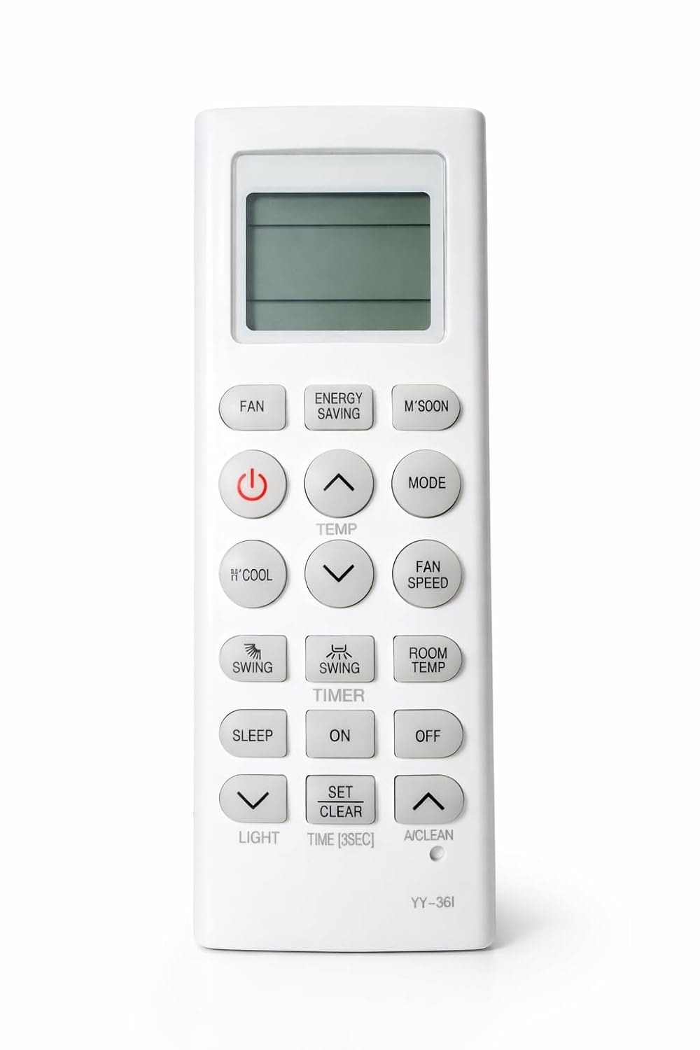 Original Universal Air Conditioner Remote Compatible for LG AC Remote Control for Window with1 1.5 2 Ton Remote Control AC-36I