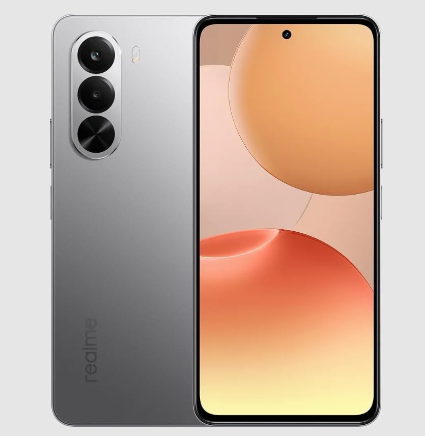 realme P4X 5G Smartphone 8GB RAM 128GB ROM 6.72 inch 144Hz Display 7000mAh Titan Bettery 45W Fast Charge Dimensity 7400 Ultra Chipset IP64 Waterproof Dual SIM (Matte Sliver)