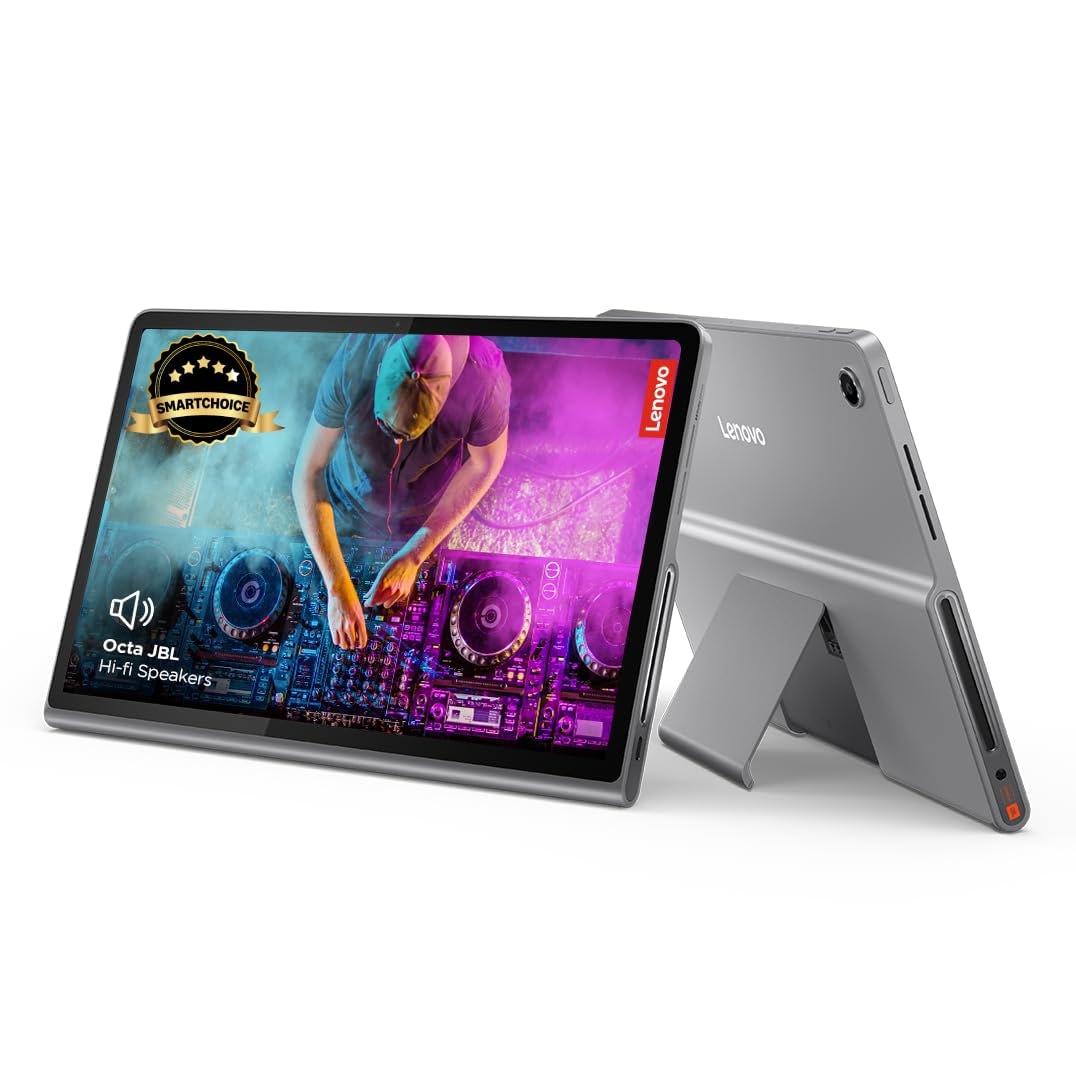 Lenovo (Smartchoice) Tab Plus with Octa JBL Hi-Fi Speakers| 8 GB RAM, 256 GB ROM| 11.5 Inch, 2K, 90 Hz Refresh| Wi-Fi Tablet| Android 14| 45 W Fast Charger| Built-in Kickstand| Color: Luna Grey