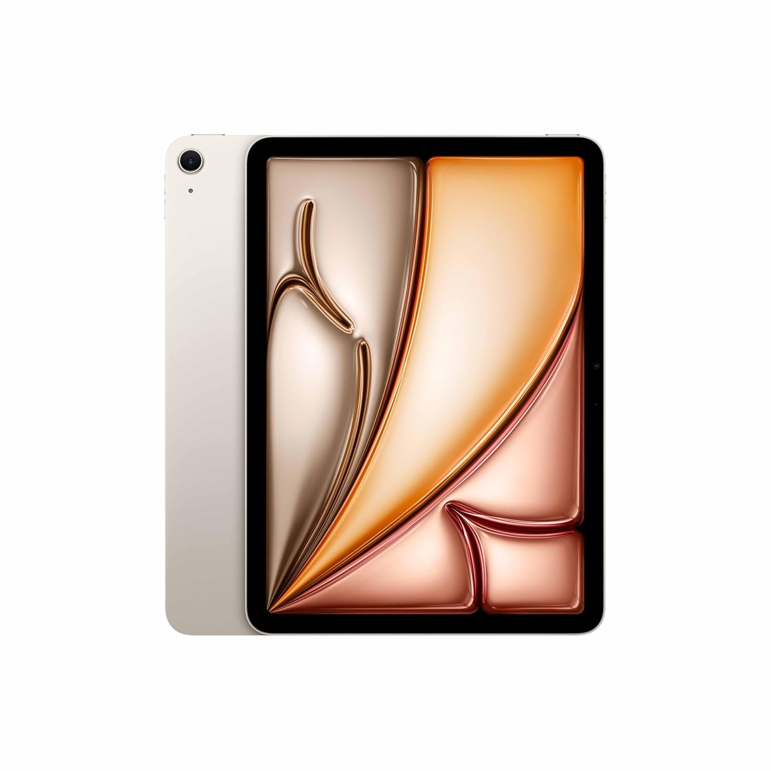 Apple iPad Air 27.59 cm (11″) (M4): Liquid Retina Display, 128 GB, 12MP Front/Back Camera, Wi-Fi 7 with Apple N1, Touch ID, All-Day Battery Life — Starlight