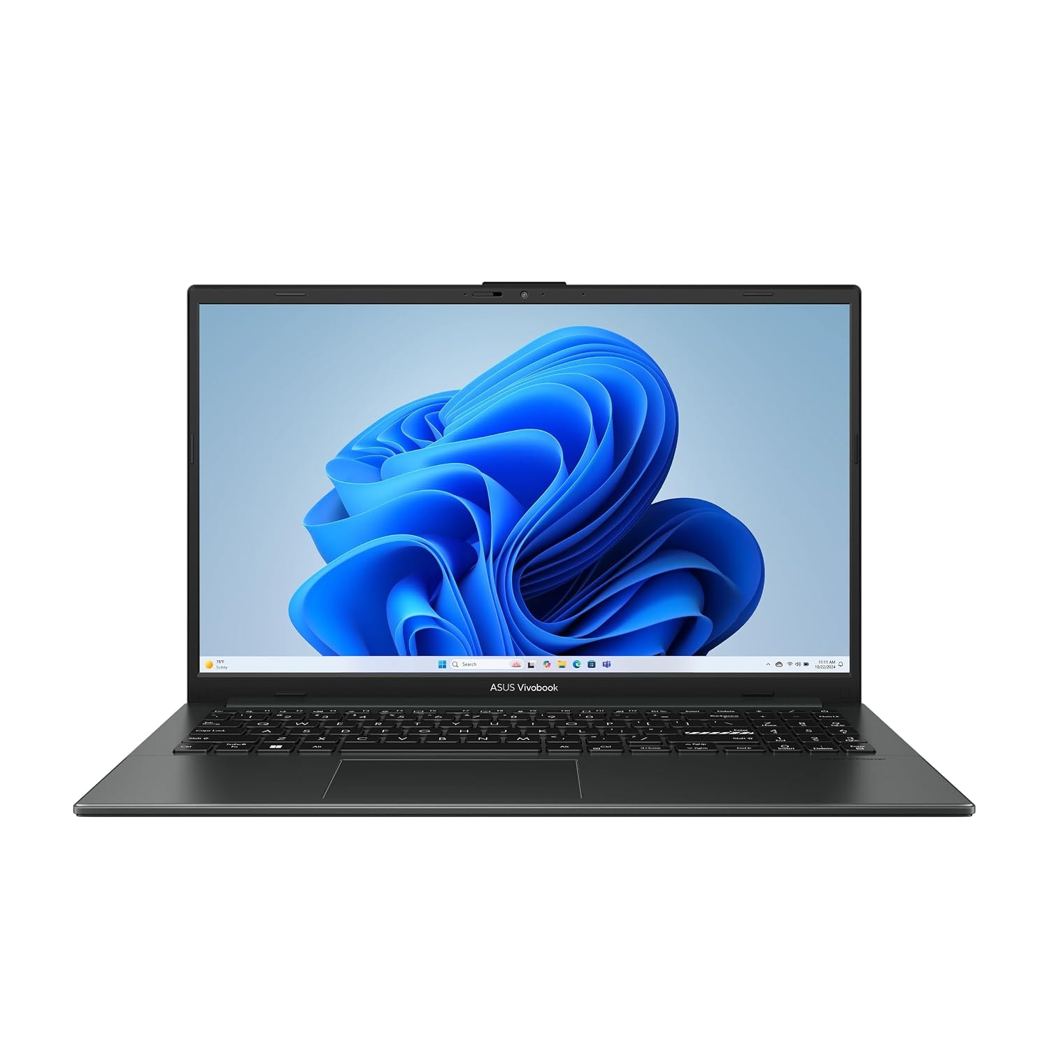 ASUS Vivobook Go 15.6” FHD Slim Laptop, AMD Ryzen 3 7320U Quad Core Processor, 8GB DDR5 RAM, 256GB SSD, Windows 11 Home, Fast Charging, Webcam Sheild, Military Grade Durability, Black, E1504FA-AB34