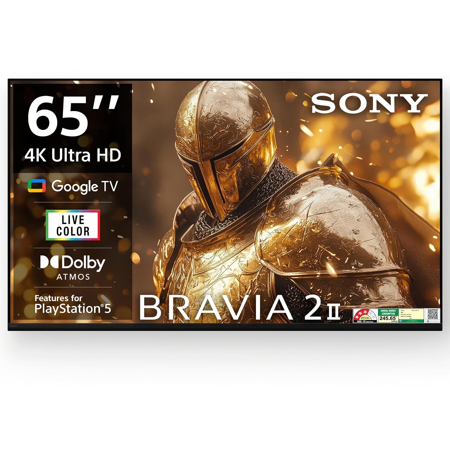 Sony 164 cm (65 inches) Smartchoice BRAVIA 2M2 Series 4K Ultra HD Smart LED Google TV K-65S25BM2