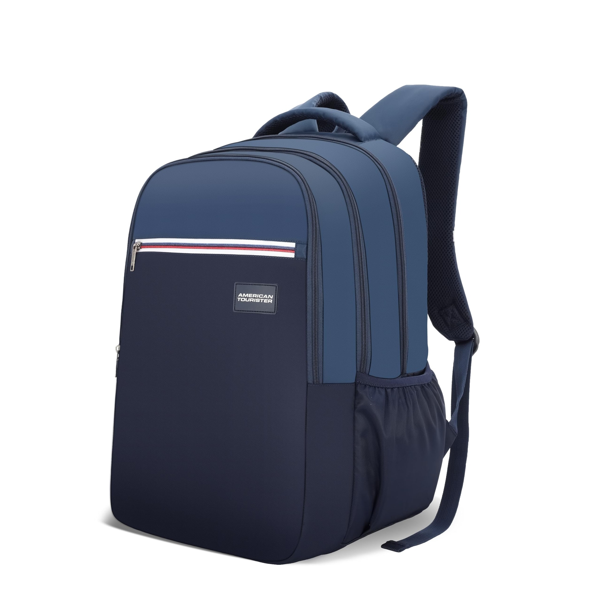American Tourister Nexa Style 01 | 36L Backpack | Casual Bag | 3 Compartments | School & College Backpack for Men and Women | Navy | 1 Yr Gl
