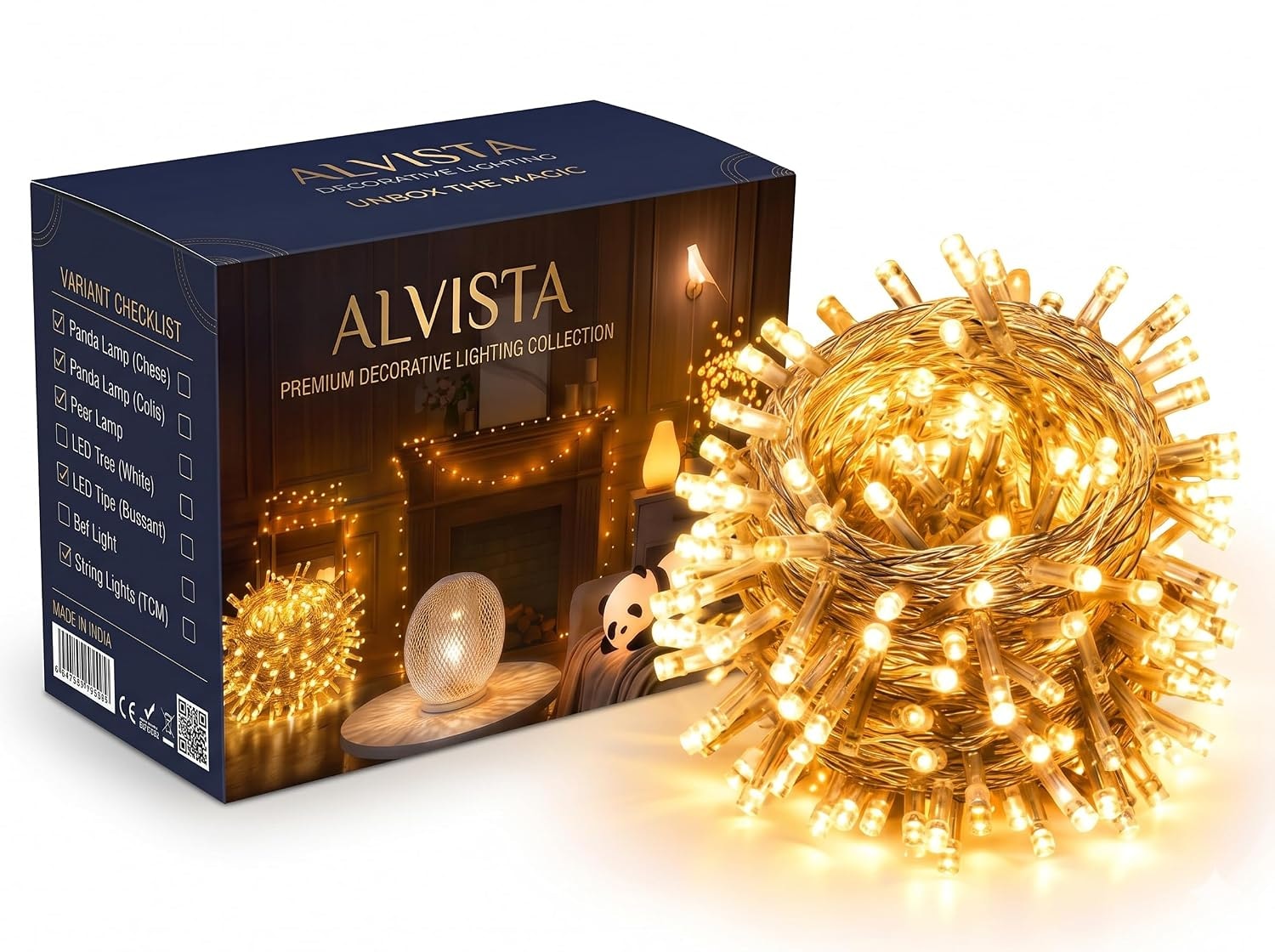 ALVISTA Premium 35 Feet Long LED Power Pixel Serial String Light, 360 Degree Light in Bulb | Copper Led Pixel String Light …